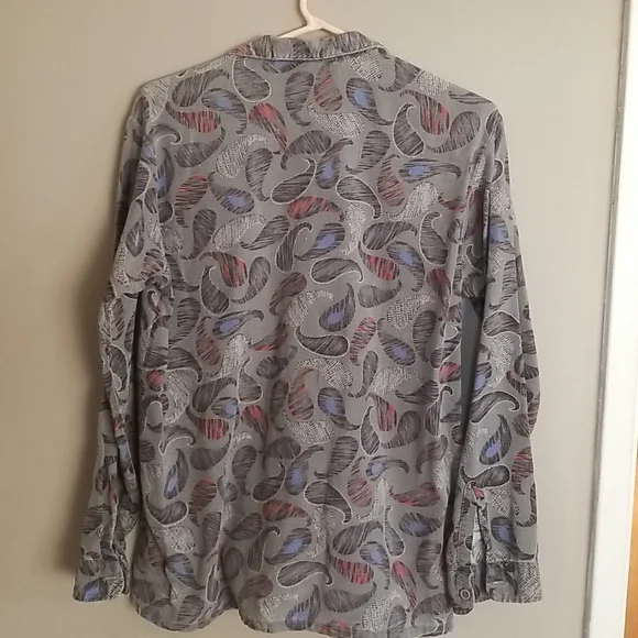 VTG Le Tigre paisley shirt - Picture 3 of 9